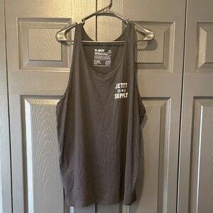 Jetty Men's Dark Gray Tank Top